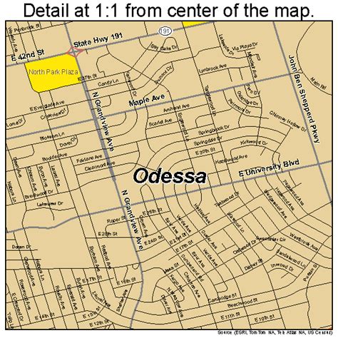 Odessa Texas Street Map 4853388