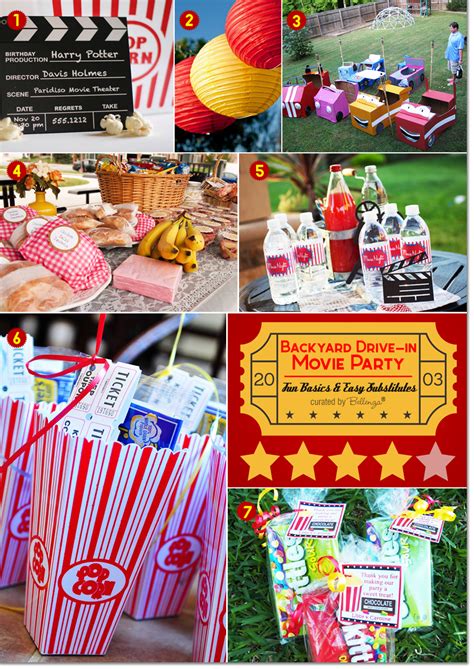 Backyard Drive-in Movie Party Ideas