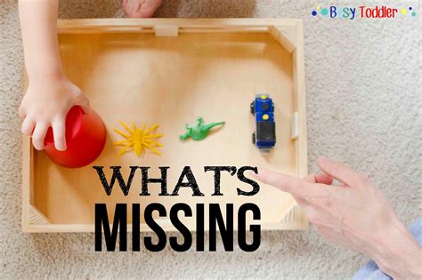 What's Missing: A Toddler Game - Busy Toddler