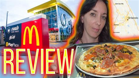 🍟🍕World's Largest McDonald's McPizza Orlando, Florida REVIEW - YouTube