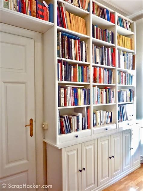 Lee Caroline - A World of Inspiration: Creating a Built In Shelving System with the IKEA Billy ...