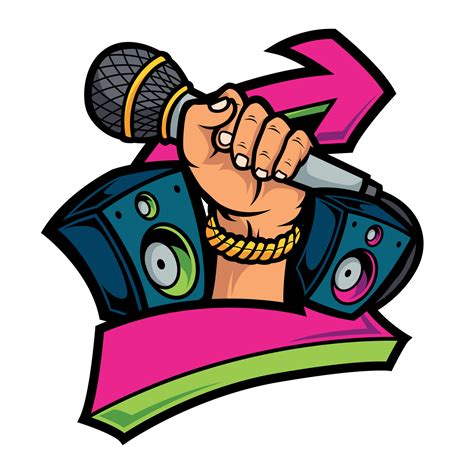 Hand holding microphone 6520135 Vector Art at Vecteezy