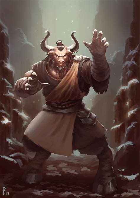 Minotaur monk by ArtDeepMind on Newgrounds