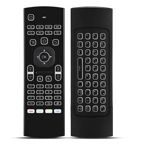 2.4G Backlight Fly Air Mouse Wireless Keyboard IR Learning Remote Control w/no Voice Function ...