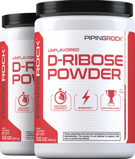 D-Ribose Powder 100% Pure 2 Bottles x 10.6 oz (300 grams) | Benefits | Nutrition Express by ...