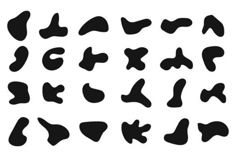 Vector Set of Black Abstract Shapes Graphic by CLton Studio Graphic ...