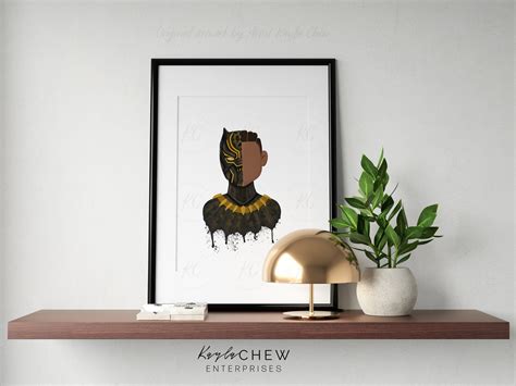 Killmonger Black Panther Printable Black Boy Art Afro Art - Etsy