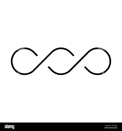 Black double infinity vector symbol Stock Vector Image & Art - Alamy