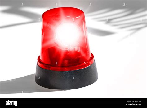 fire department, red light siren Stock Photo - Alamy