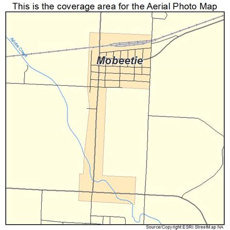 Aerial Photography Map of Mobeetie, TX Texas