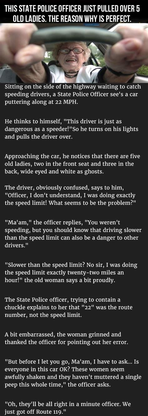 This State Officer Pulled Over 5 Old Ladies The Reason Why Is Perfect Pictures, Photos, and ...