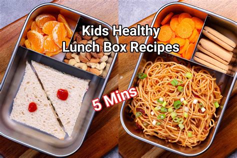 Kids Lunch Box Recipe Ideas | Healthy Kids School Tiffin Box Recipes