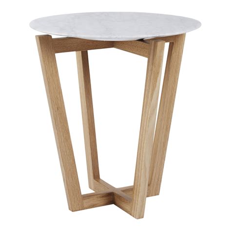 Marcello Side Table- Oak - Urban Couture Design + Homewares | Marble side tables, Side table ...