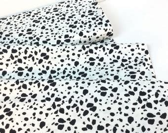 Animal Fabric Dalmatian Print Charcoal Dots on Warm White by Domesticate Painted Spots Neutral ...