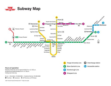 Navigating Toronto: A Comprehensive Guide To The TTC Subway Map ...