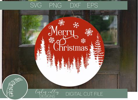 Round Merry Christmas SVG - So Fontsy