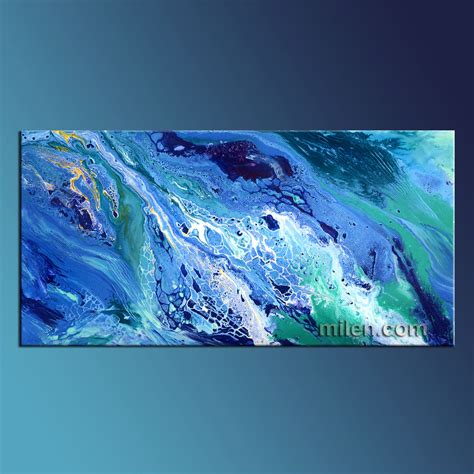 The Beach – fluid abstract painting – Abstract Paintings, Amazing Original Abstract Cityscapes ...