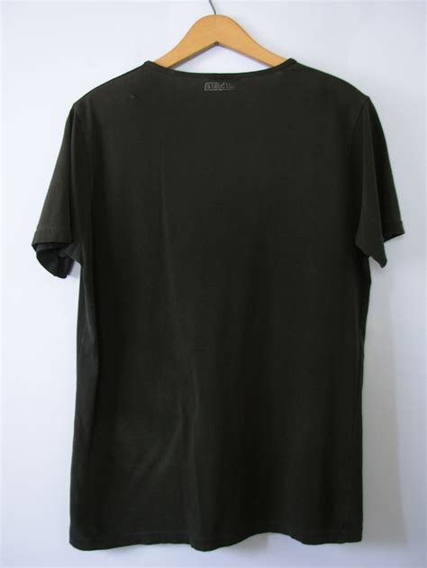 Vintage 90's distressed plain black tee shirt, women's size medium ...