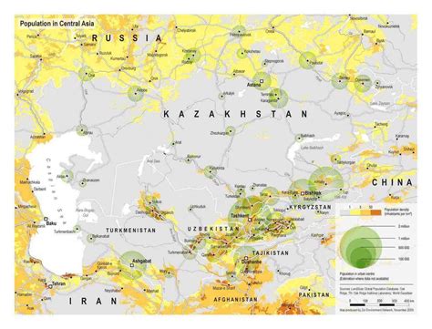 Population Map Of Asia