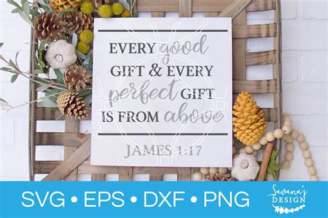 James 1 17 Christian Scripture SVG | Illustrations ~ Creative Market