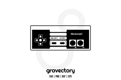 Nintendo NES Controller SVG Free - Gravectory