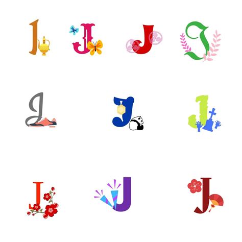 J Letter Design in PSD, Illustrator, JPEG, PNG, EPS, SVG, PDF ...