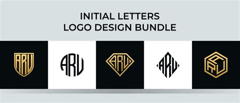 Initial letters ARU logo designs Bundle 4916664 Vector Art at Vecteezy