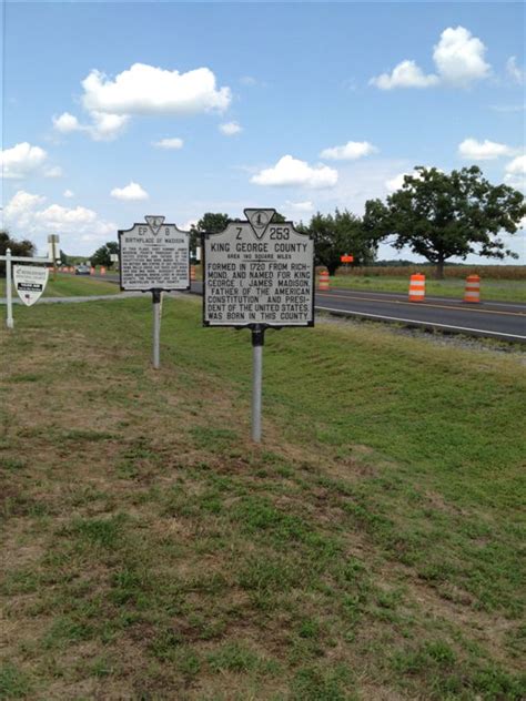 James Madison Birthplace - Port Conway, King George County, Virginia