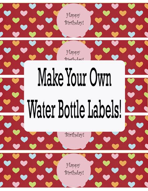 Baby Shower Water Bottle Labels Template – PARAHYENA