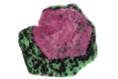 3" Polished Ruby Zoisite Slice - Tanzania (#131396) For Sale - FossilEra.com