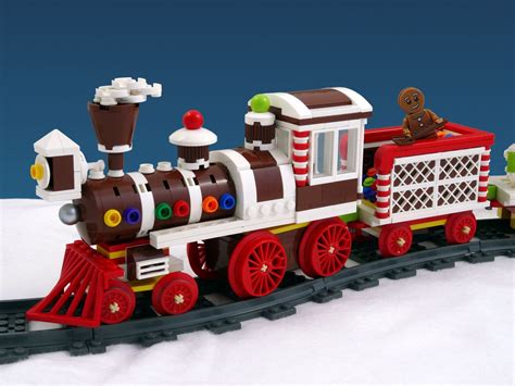 Gingerbread Train | Lego christmas, Gingerbread train, Lego christmas village