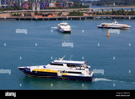 Ferry at Harbourfront Terminal,Singapore,Asia Stock Photo - Alamy