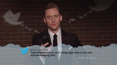 Tom Hiddleston from Celebrity Mean Tweets From Jimmy Kimmel Live! | E! News