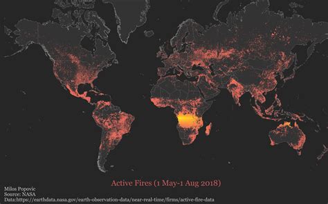 Wildfires around the globe [OC] : r/MapPorn