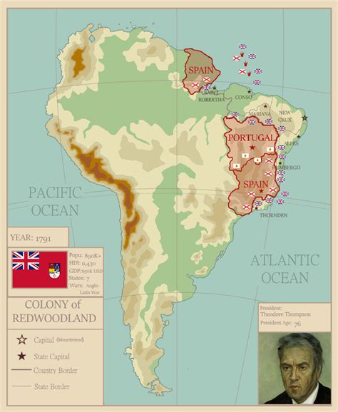 What if... Brazil was colonized by Great Brittain? : imaginarymaps Fantasy Map Generator ...