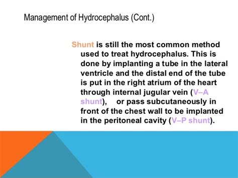 5 methods of Hydrocephalus Treatment