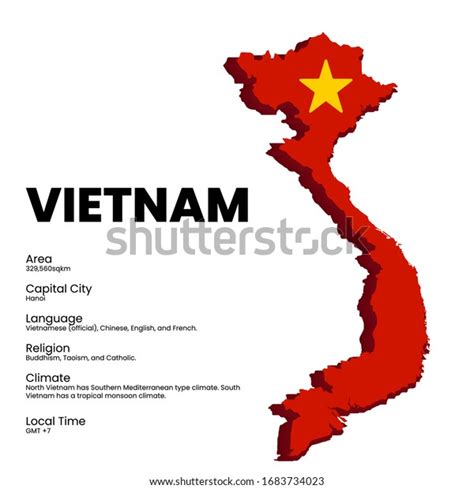 Map Vietnam Information About Vietnam Eps10 Stock Vector (Royalty Free ...