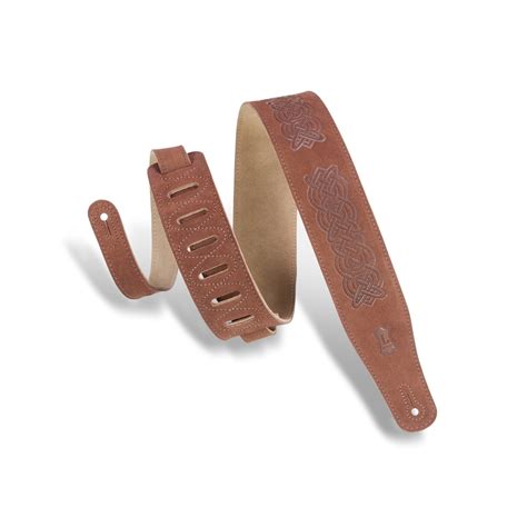 Levy's 2 1/2" Suede Leather Guitar Strap W/ Natural Suede Leather Backing, MS26CK-BRN - Walmart ...