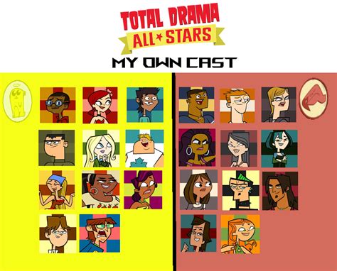 total drama all-stars my own cast, what do you guys think, and also do your own elimination with ...