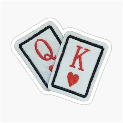 "Queen and King of Hearts Sticker" Sticker for Sale by designolo ...