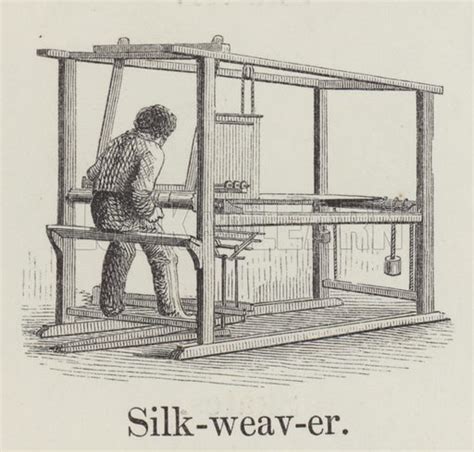 Silk weaver stock image | Look and Learn