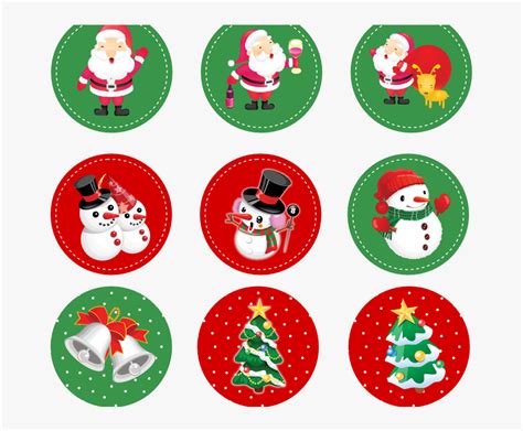 Free Printable Merry Christmas Stickers, HD Png Download , Transparent Png Image - PNGitem