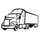 Semi Truck Silhouette Clip Art - Bing | Semi trucks, Heavy truck, Trucks