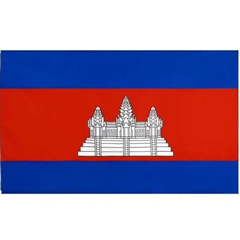 Cambodian Flag, Angkor Wat, National Country Flags, Polyester Fade ...