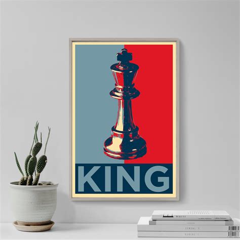 Chess King Original Art Print Photo Poster Gift Wall Home - Etsy UK