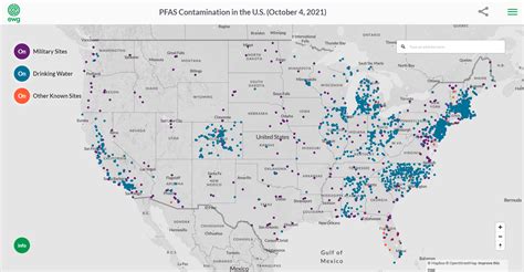 Interactive Map, PFAS Contamination In The US | Fanatic Cook