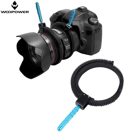 For SLR DSLR Camera Accessories Adjustable Rubber Follow Focus Gear ...