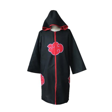 Cos Anime Cosplay Costumes Clothes Black Naruto Akatsuki Orochimaru Clothes Costume Cloak Cape ...