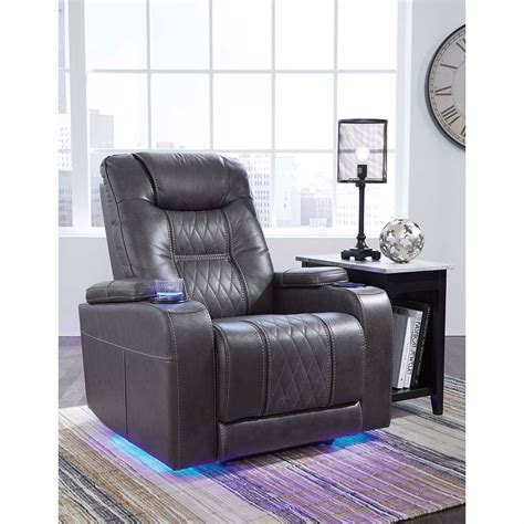 Gray Power Recliner with Adjustable Headrest | K-21506 | AFW.com