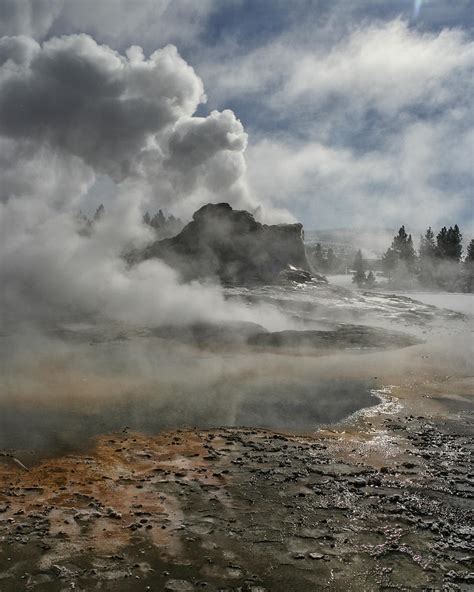 Castle Geyser In Winter Photograph by Wes and Dotty Weber - Fine Art America